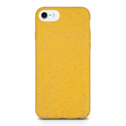 kompostierbar iPhone case Schutzhülle gelb yellow aus Pflanzen vegan